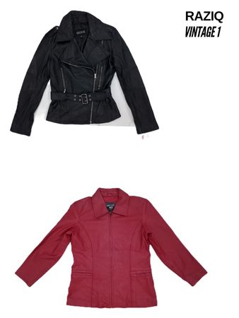Leather zipper Jackets