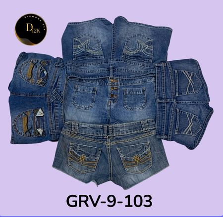 Women’s Denim Mini Shorts – Casual Summer Wear(GRV-9-003)