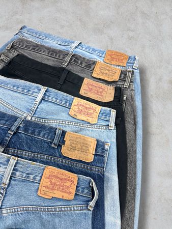 Vintage Levis Mix Code / 501 Papieretikett Jeans (F-31)