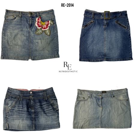 Y2K Britney Era Denim Mini Skirts (RE-2014)