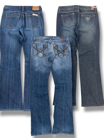 Y2k Women’s Branded Bootcut / Flared Jeans (F-32)