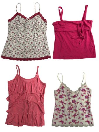 Pink Girl Era Y2K Tops S-1271
