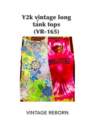 The Boho & Bold Y2K Long Tank Top Bundle - (VR-165)