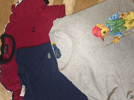 ラルフ・ローレン、フレッド・ペリー、ラコステのTシャツ