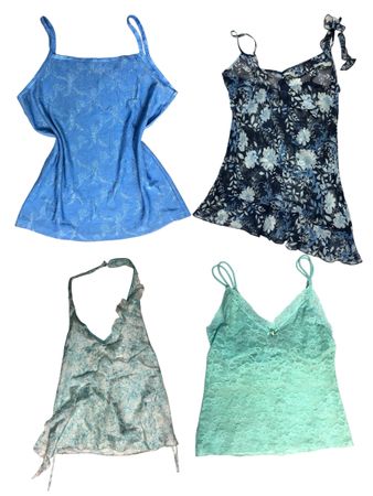 Y2k Miss Blue Winter Breeze Tops