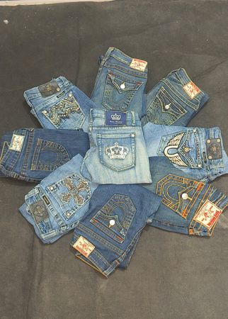 True Religion, Miss Me, Rock Revival, Victoria Beckham Mix Y2k Flared Jeans