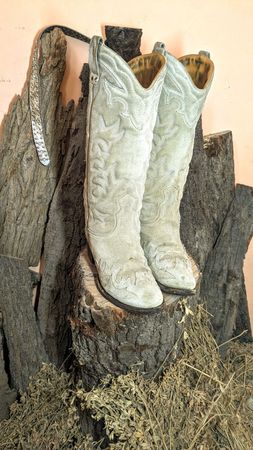 MV243# botas de vaquero vintage