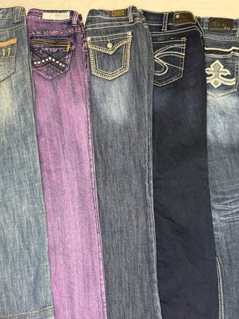 Jeans embellis Y2K | V-T033