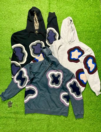 アップサイクルパッチワークフーディ #26