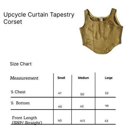 SS25 Upcycled Curtain Tapestry Corset