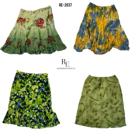 Y2K Forest Vibe Maxi Skirts (RE-2037)