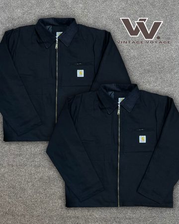 Carhartt Rework Style Black Detroit Jackets - #19925