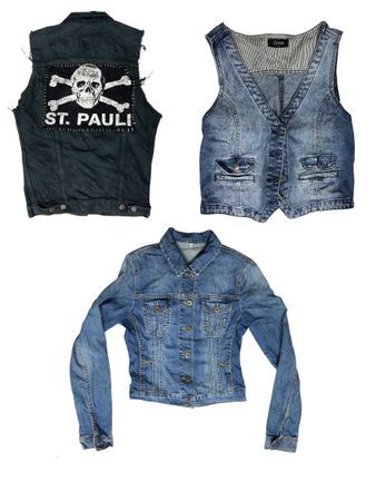 Grunge & Denim!! Mix Jackets & Waistcoats S-1285