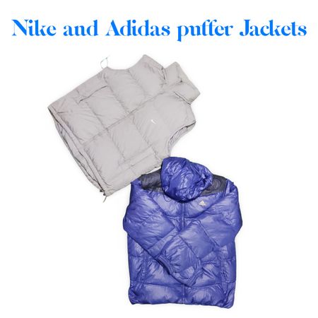 Nike and Adidas puffer Jackets