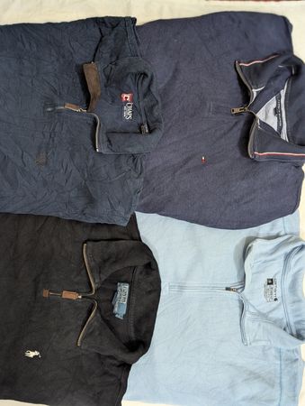Pulls à col zippé 1/4 de marques mixtes