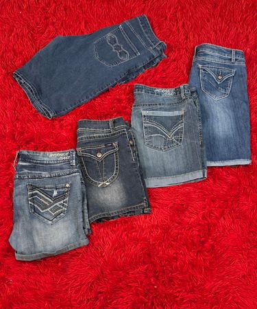 Y2k denim shorts