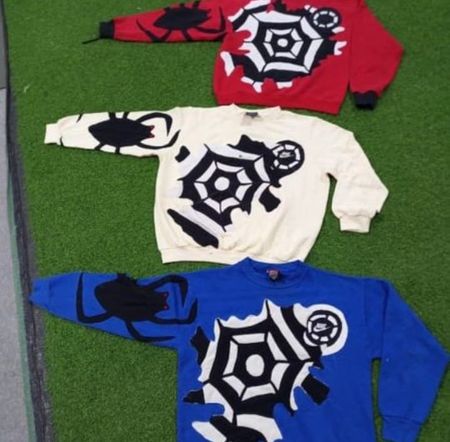 Upcycled Nike spider patchwork sweatshirt