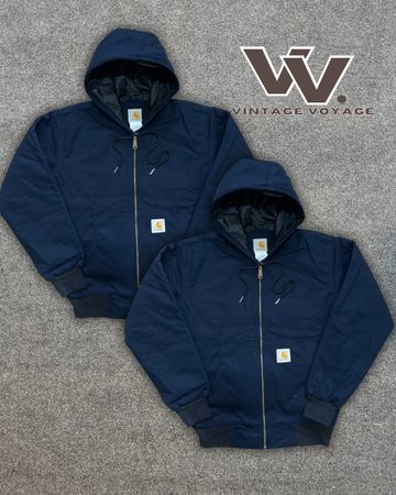 Carhartt Rework Style Navy Color Active Jackets - #23925