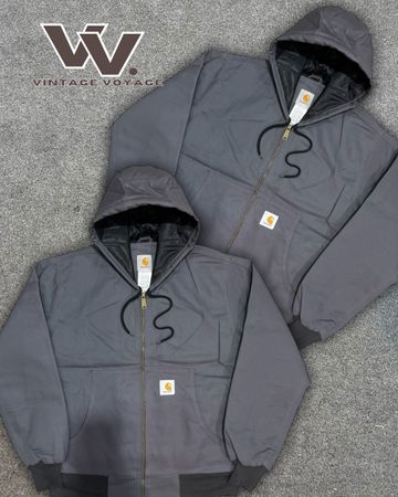 Carhartt Rework Style Grey Color Active Jackets - #23925