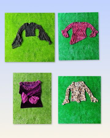 Y2K full sleeve blouse