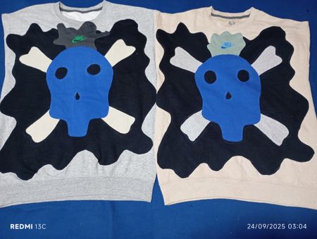 Upcycled Nike patchwork sweatshirt