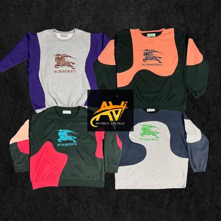 Burburry Rework Style Sweatshirts