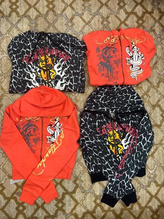 Ed Hardy Ladies Zipper Hoodies