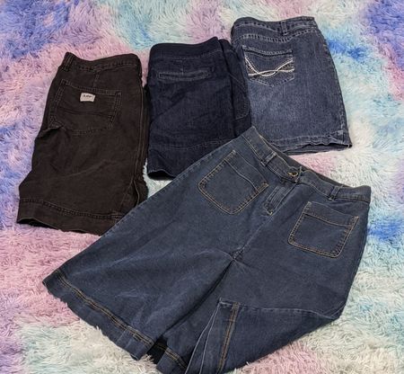 Y2k midi denim skirts