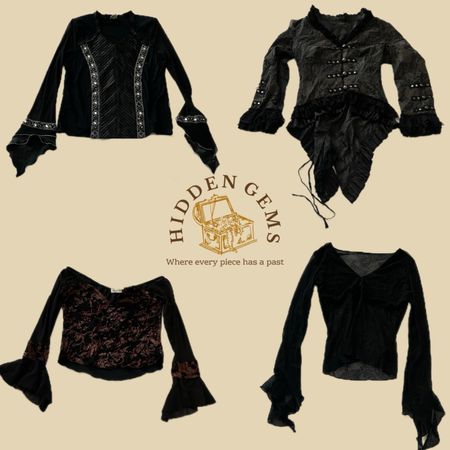 Y2K midnight full sleeved tops(HG-054)