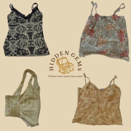 Y2K earthy tone tops(HG-055)