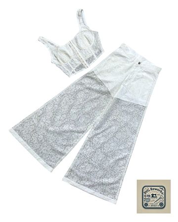 Upcycled Lace Net Set