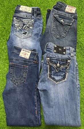 Miss me y jeans acampanados de true religion para mujer