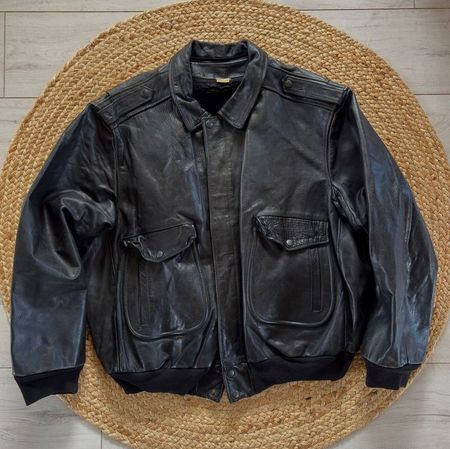 Leather bomber jackets