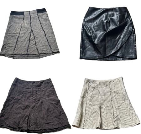 Faldas de telas mezcladas