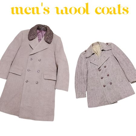 Manteaux en laine pour hommes