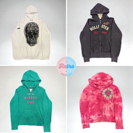 Lot de sweats à capuche Y2K pour femmes (marques célèbres incluses)