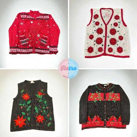 ビンテージホリデーニットセーター – レディースウェア