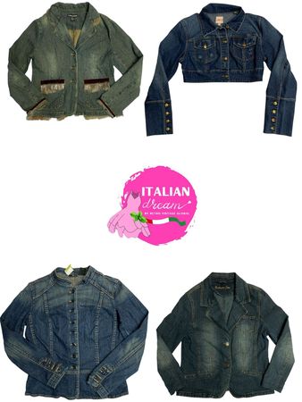 Y2k einzigartige ausgebleichte Denim-Jacken