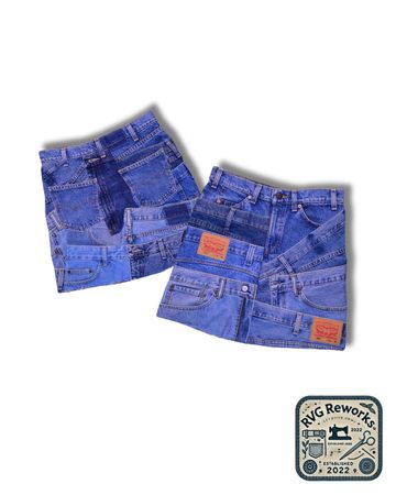 Upcycled Zero-Waste Denim Skirt