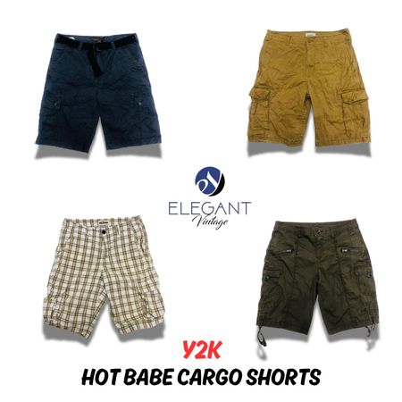 Y2K Hot Babe Cargo Shorts - EV0450