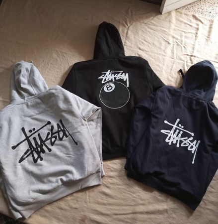 Stussy rework style mix pullover hoodie