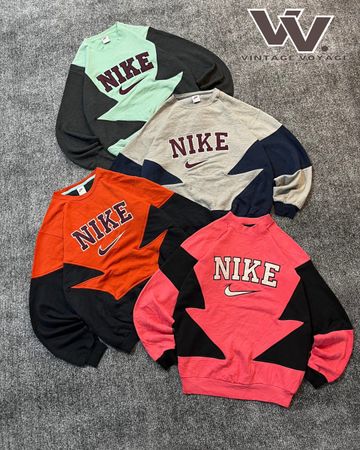 Nike Rework Style Patchwork Sweatshirts - #30925