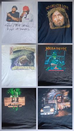 トゥルー・ビンテージ・Tシャツ バンド＆ポップカルチャー Tシャツ ロット - メガデス、ザ・ドアーズ、レン＆スティンピー + さらに多く!