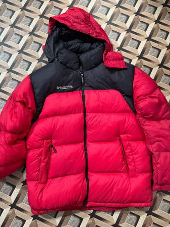 Branded puffer coats