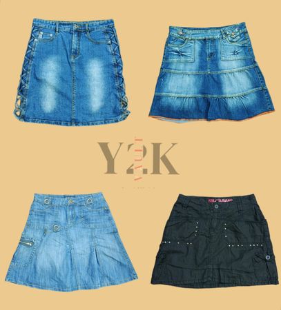 Y2K Denim Skirt Collection (Yv-380)