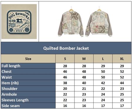 Upcycled Quilted Bomber Jacket