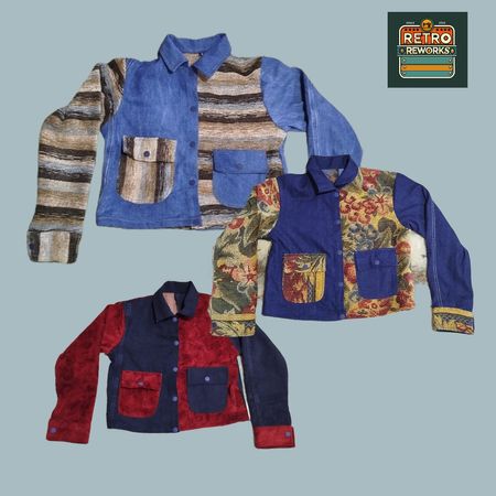 SS25 Upcycled Curtain Tapestry Jacket