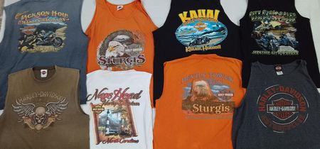 CR5285 Vintage Classic Harley Davidson Camisetas Sin Mangas
