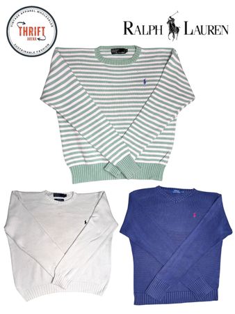 T1274 Ralph Lauren Heavy Knit Mix Jumpers