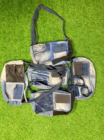 アップサイクルトートハンドバッグ